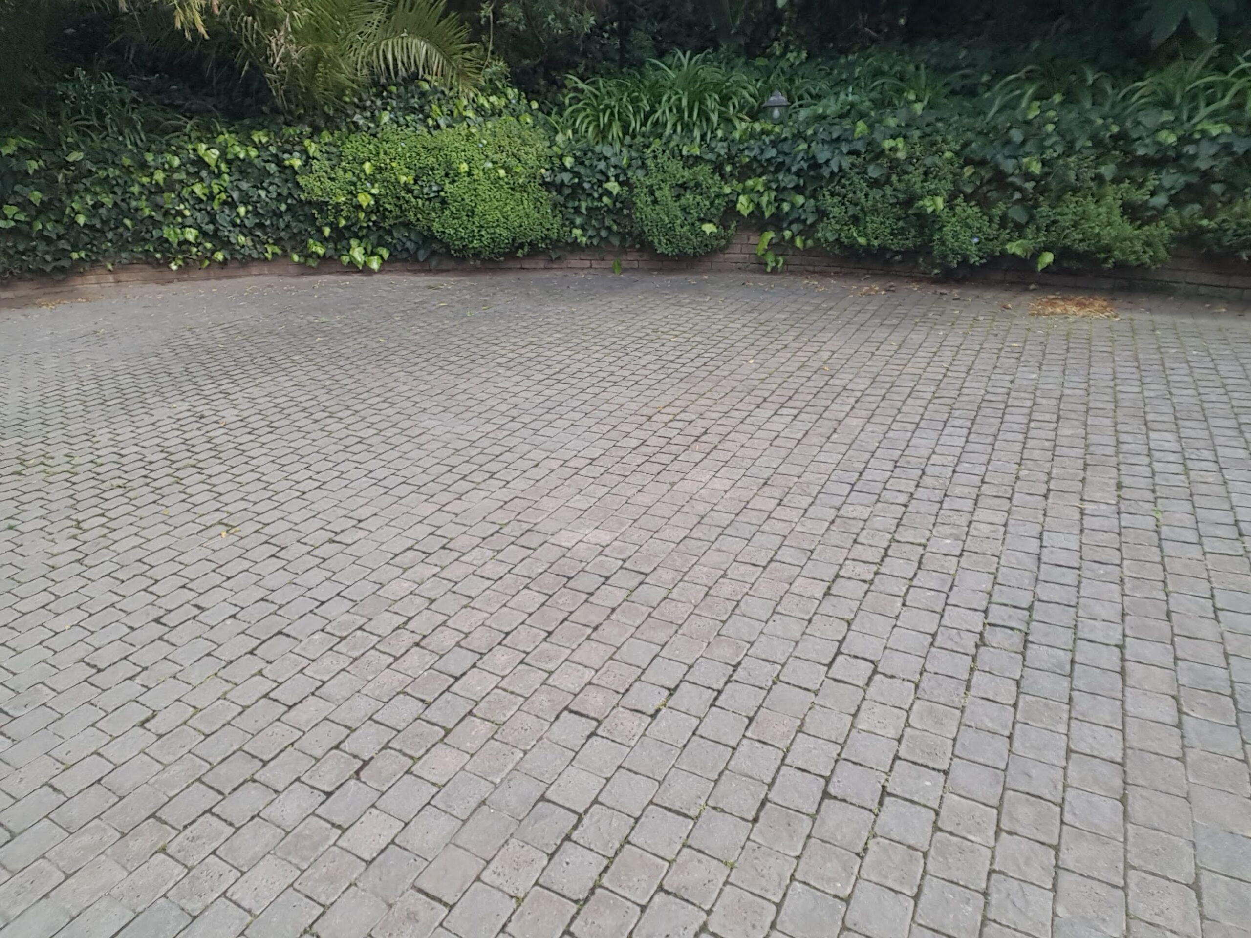 Driveway pressure cleaning